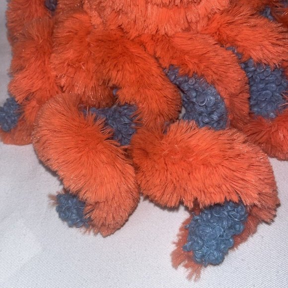 Manhattan Toy Co  Octopus Aqua Blue Coral Orange Tentacles Very Soft Clean Plush - Picture 3 of 15